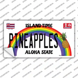 Pineapples Hawaii Novelty Sticker Decal Small