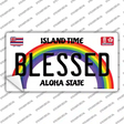 Blessed Hawaii Novelty Sticker Decal Small