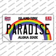 Paradise Hawaii Novelty Sticker Decal Small