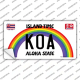 Koa Hawaii Novelty Sticker Decal Small