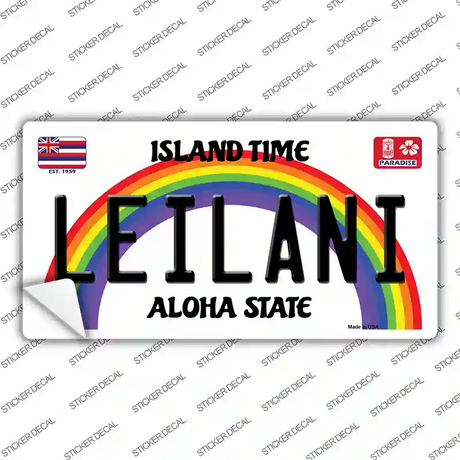 Leilani Hawaii Novelty Sticker Decal Small