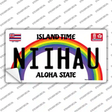 Niihau Hawaii Novelty Sticker Decal Small