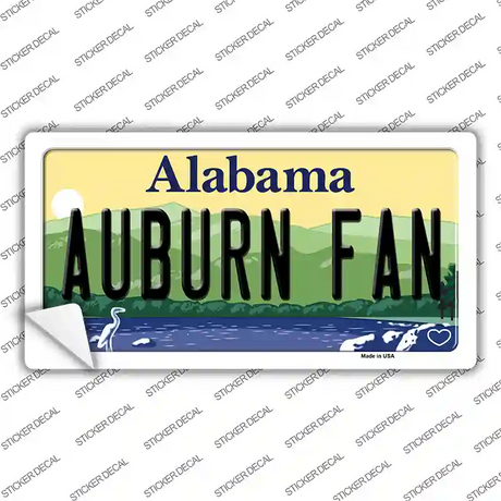 Auburn Fan Novelty Sticker Decal Small