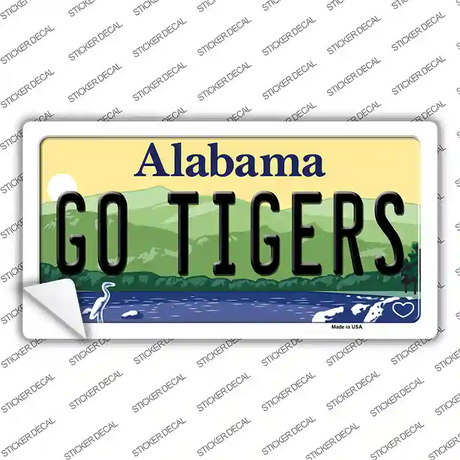 Go Tigers Alabama Novelty Sticker Decal Small