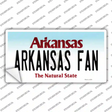 Arkansas Fan Novelty Sticker Decal Small