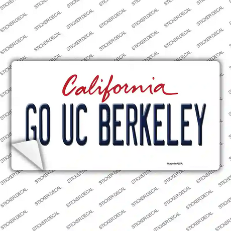 Go UC Berkeley Novelty Sticker Decal Small