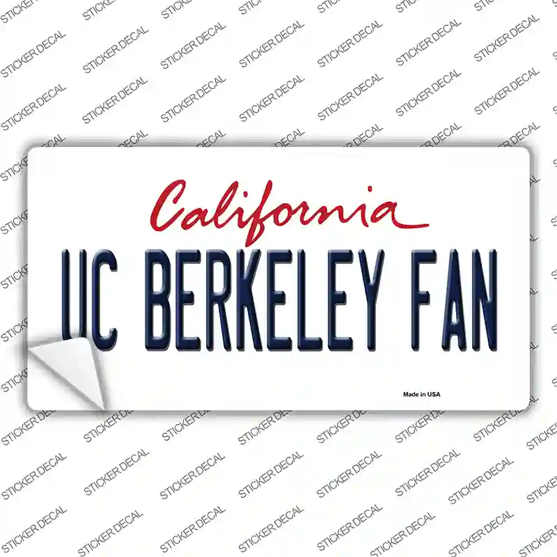UC Berkeley Fan Novelty Sticker Decal | Smart Blonde