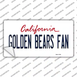 Golden Bears Fan Novelty Sticker Decal Small