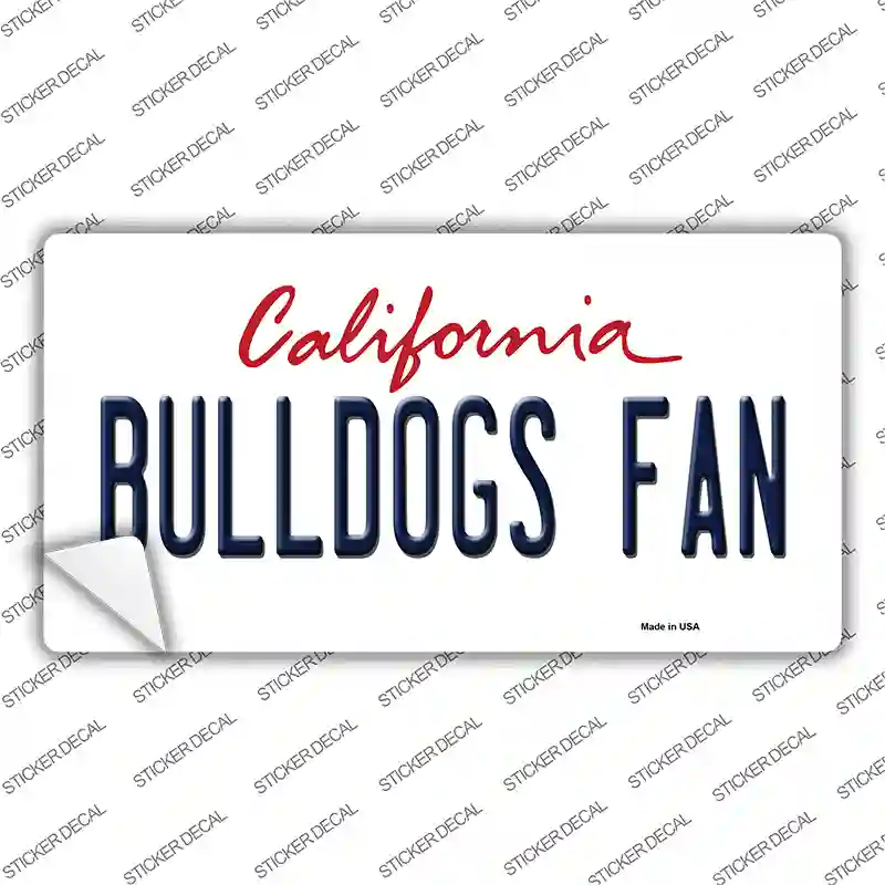 Bulldogs Fan Novelty Sticker Decal Small