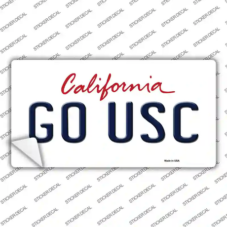 Go USC Novelty Sticker Decal Small