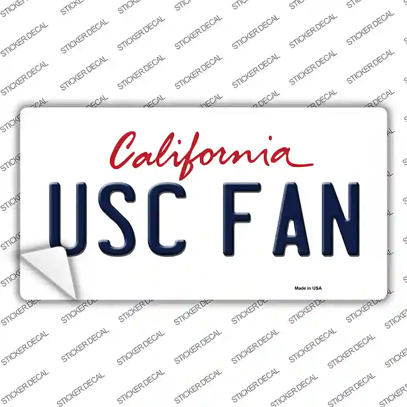 USC Fan Novelty Sticker Decal Small