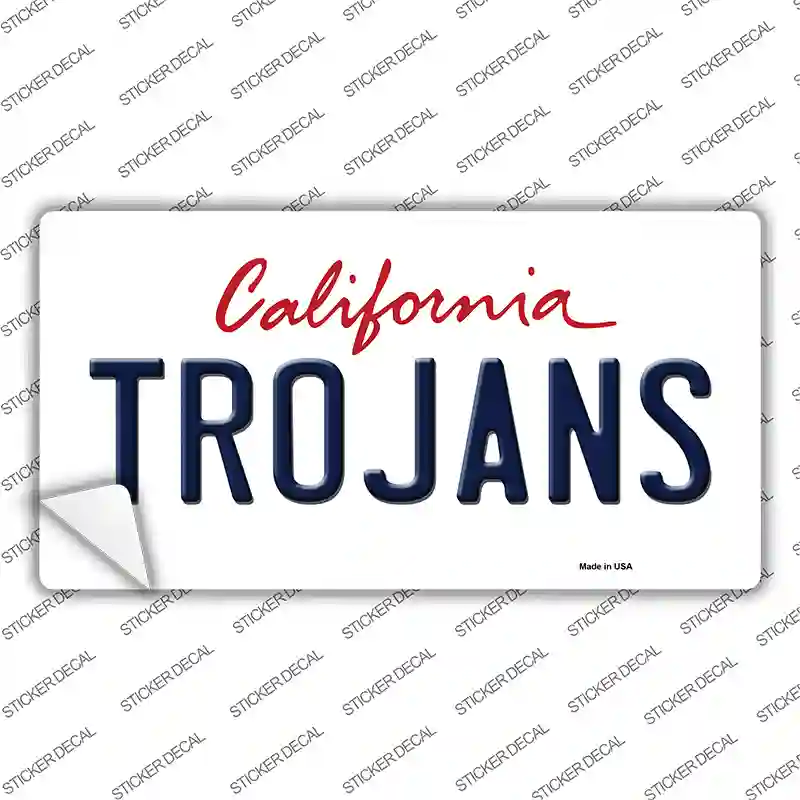 Trojans Novelty Sticker Decal Small