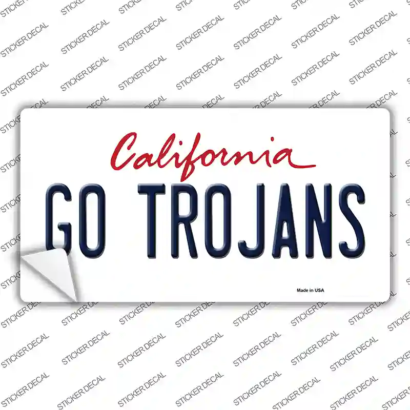 Go Trojans Novelty Sticker Decal Small