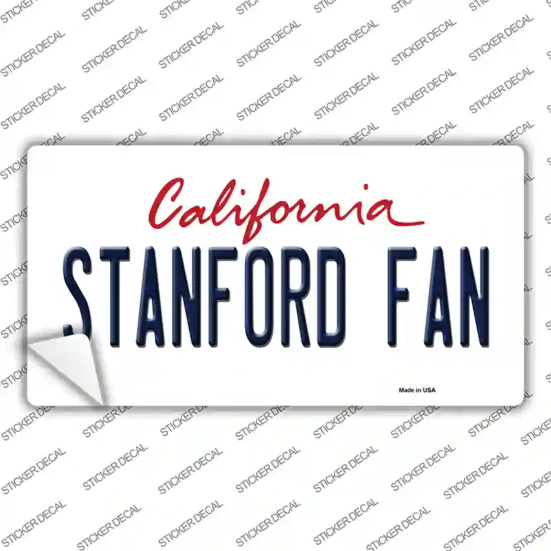 Stanford Fan Novelty Sticker Decal Small