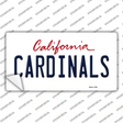 Cardinals Novelty Sticker Decal Small