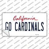 Go Cardinals  Novelty Sticker Decal Small