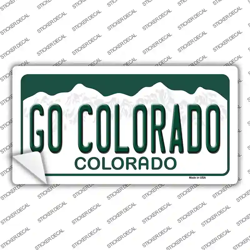 Go Colorado Novelty Sticker Decal Small