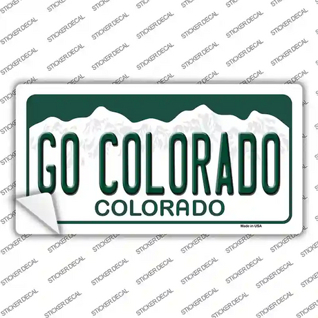 Go Colorado Novelty Sticker Decal Small