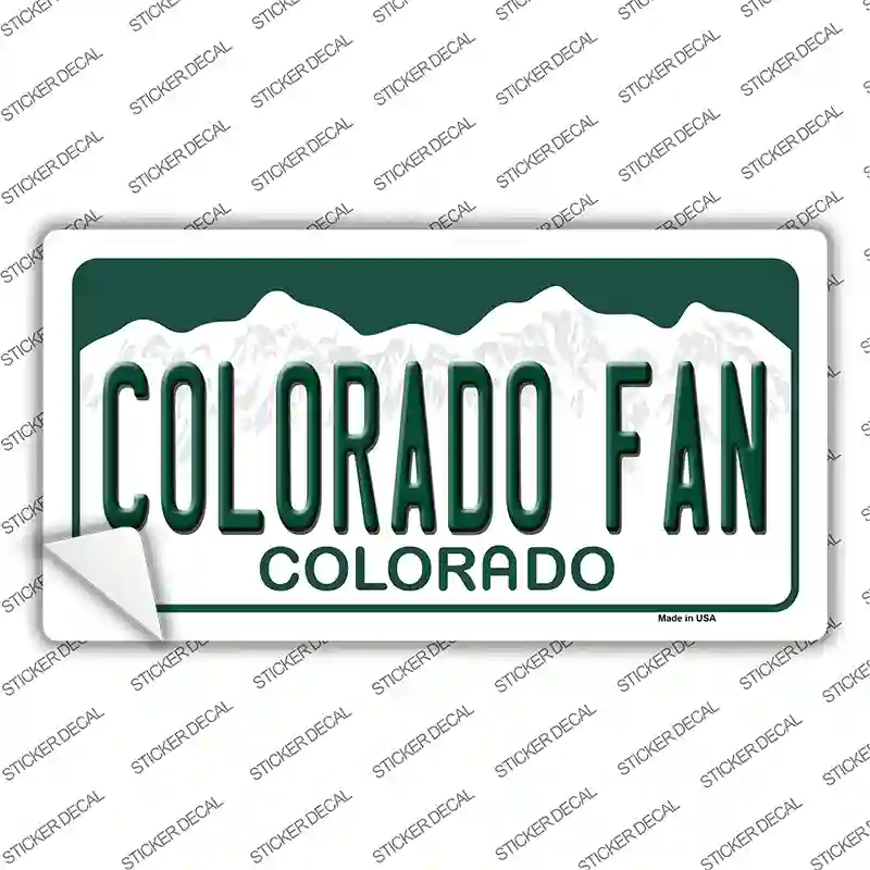 Colorado Fan Novelty Sticker Decal Small