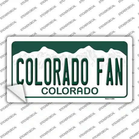 Colorado Fan Novelty Sticker Decal Small