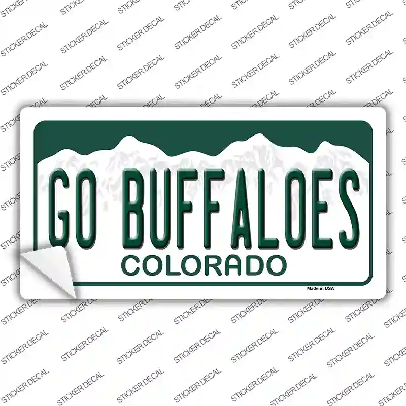 Go Buffaloes Novelty Sticker Decal Small