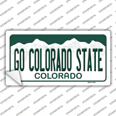 Go Colorado State Novelty Sticker Decal Small