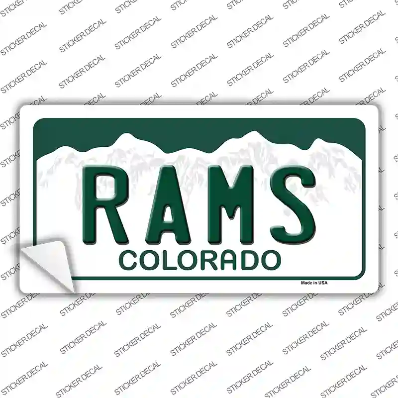 Rams Novelty Sticker Decal Small