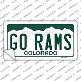 Go Rams Colorado Novelty Sticker Decal Small