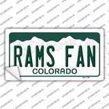 Rams Fan Novelty Sticker Decal Small