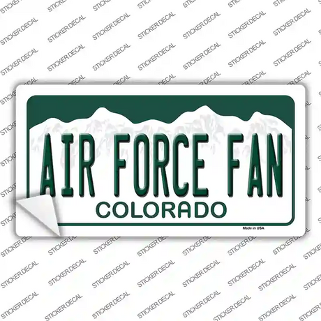 Air Force Fan Novelty Sticker Decal Small