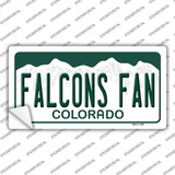 Falcons Fan Novelty Sticker Decal Small