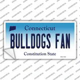 Bulldogs Fan Connecticut Novelty Sticker Decal Small