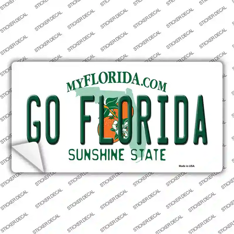 Go Florida Novelty Sticker Decal Small