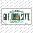 Go Florida State Novelty Sticker Decal Small