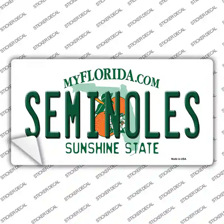 Seminoles Novelty Sticker Decal Small