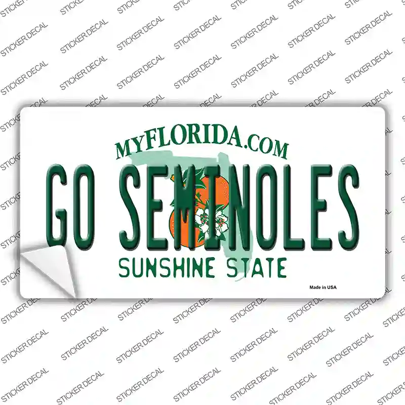 Go Seminoles Novelty Sticker Decal Small