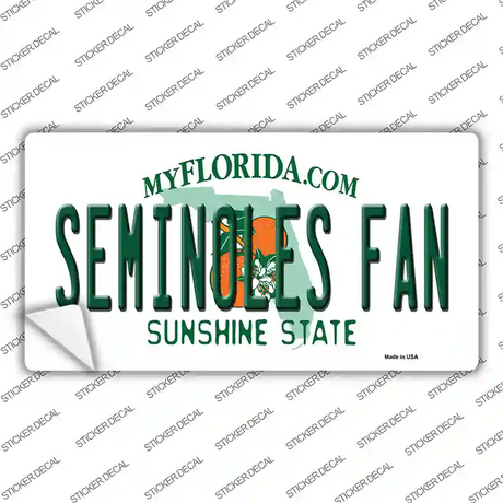 Seminoles Fan Novelty Sticker Decal Small