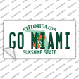 Go Miami Novelty Sticker Decal Small