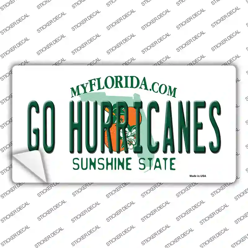 Go Hurricanes Florida Novelty Sticker Decal Small