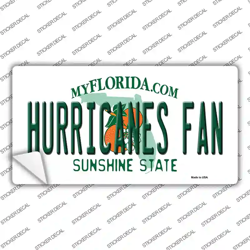 Hurricanes Fan Novelty Sticker Decal Small