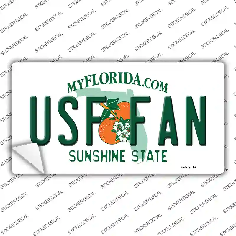 USF Fan Novelty Sticker Decal Small