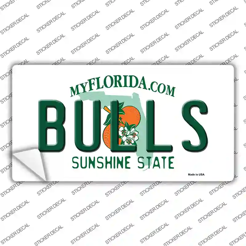 Bulls Novelty Sticker Decal Small