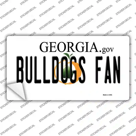 Bulldogs Fan Georgia Novelty Sticker Decal Small