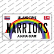 Warriors Novelty Sticker Decal Small