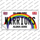 Warriors Novelty Sticker Decal Small