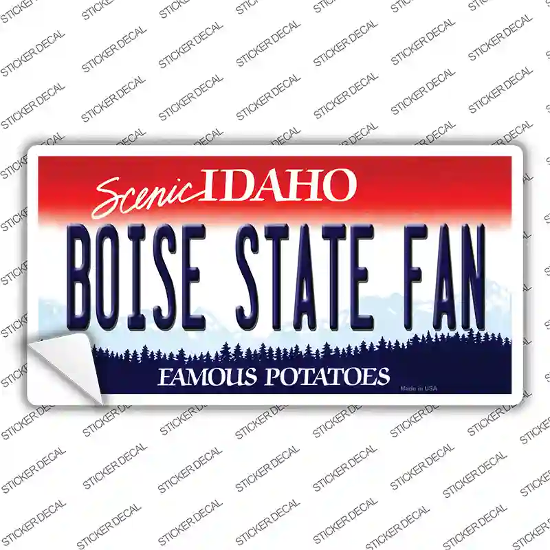 Boise State Fan Novelty Sticker Decal Small