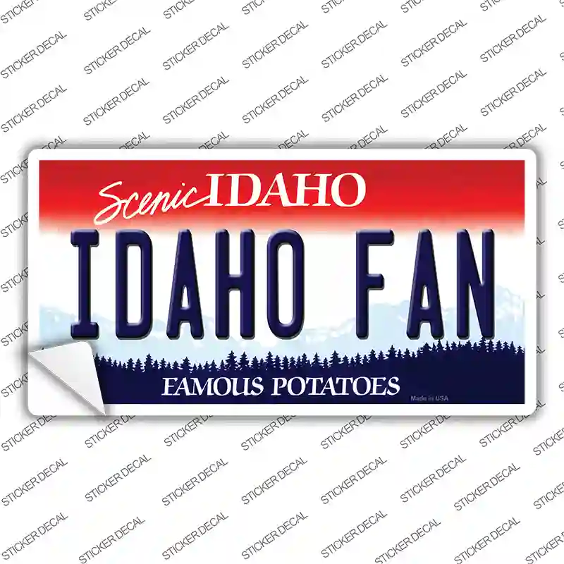 Idaho Fan Novelty Sticker Decal Small