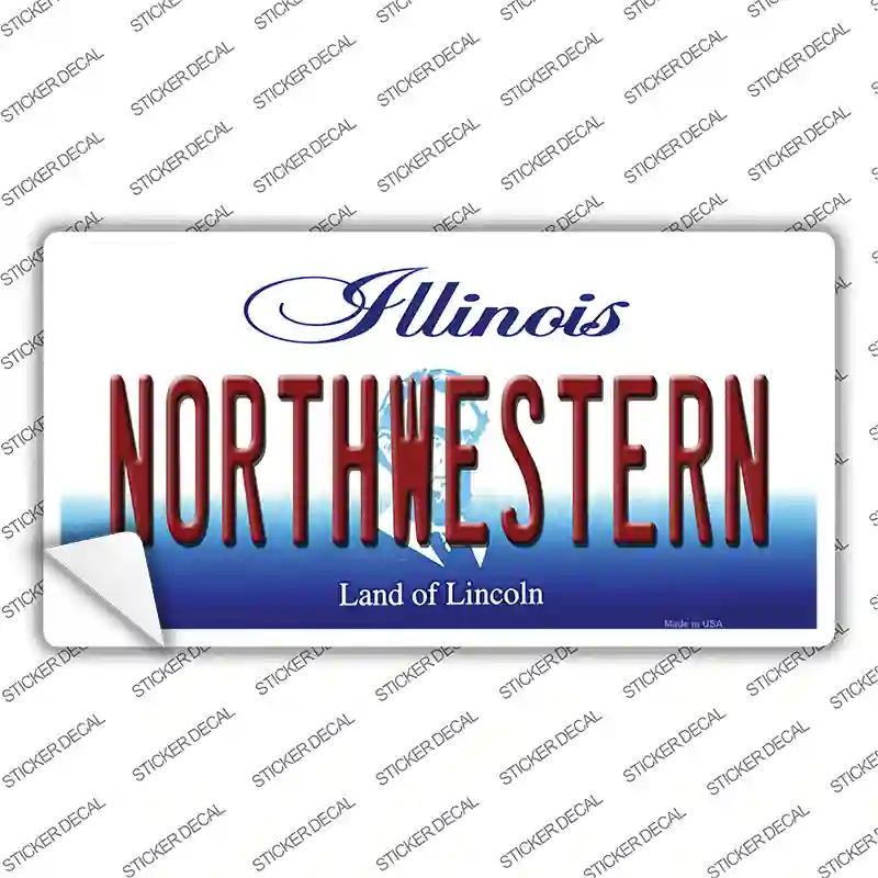 Northwestern Novelty Sticker Decal Small