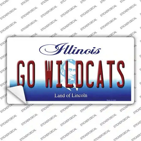 Go Wildcats Illinois Novelty Sticker Decal Small