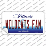 Wildcats Fan Illinois Novelty Sticker Decal Small